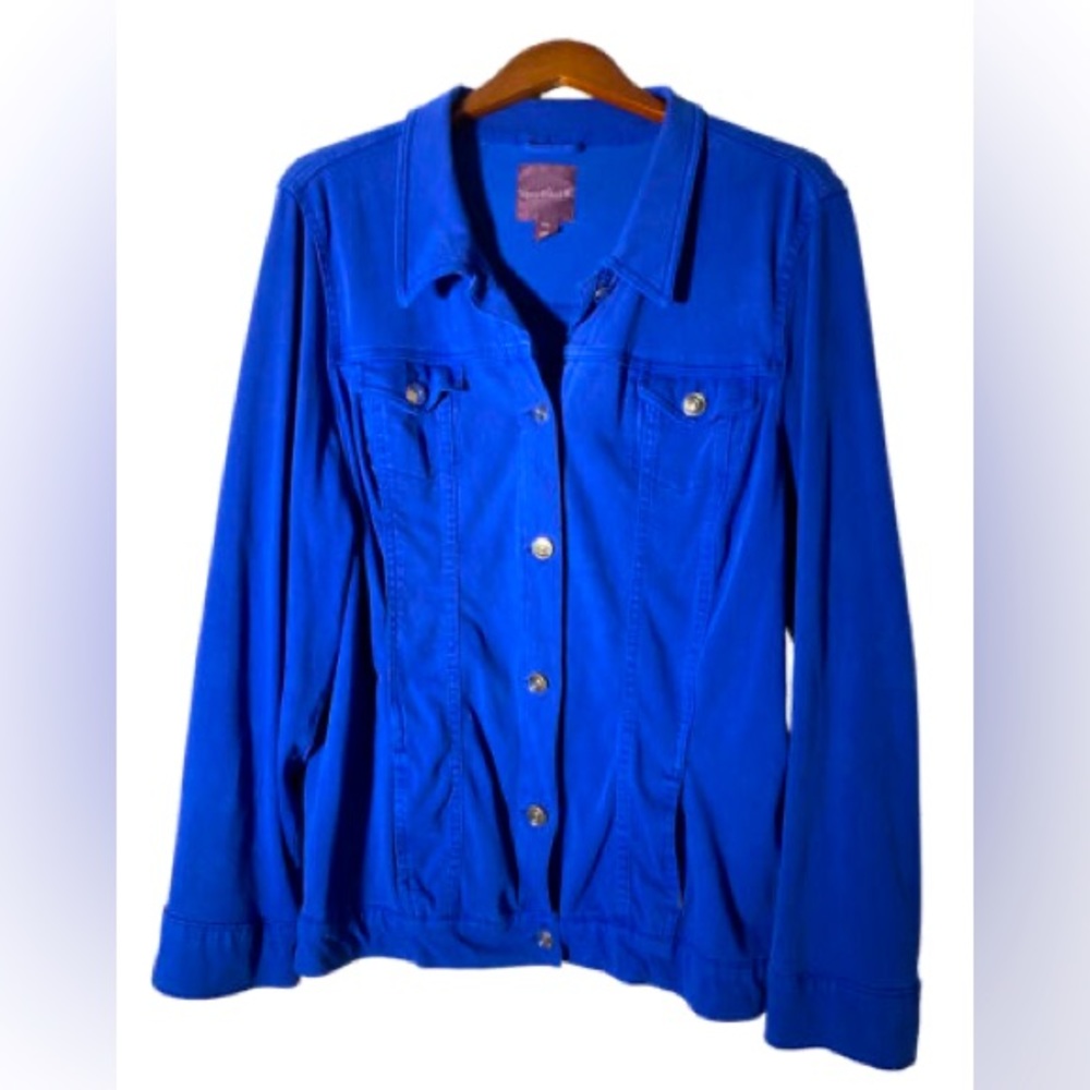 Gloria Vanderbilt Women’s Denim Jacket Royal Blue M